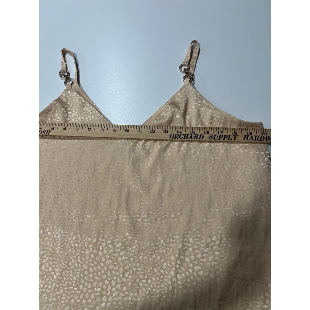 River Island‎ satin cowl neck cami in Beige Animal Print - Picture 7 of 12